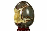 Calcite Crystal Filled Septarian Geode Egg - Utah #149938-3